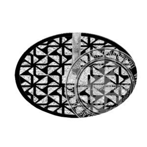 Приствольная круглая металлическая решетка Орнамент 4