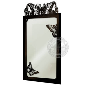 Прямоугольное зеркало с рамой "Бабочки"