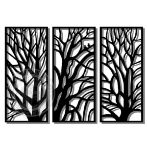 Настенный триптих Две птички на дереве