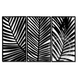 Настенный триптих Пальмовые листья