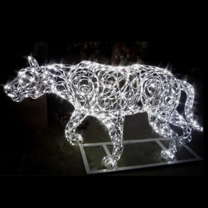 Скульптура с подсветкой «Пантера»