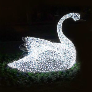 Скульптура с подсветкой «Лебедь»
