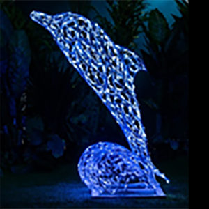 Скульптура с подсветкой "Дельфин"