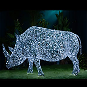 Скульптура с подсветкой "Носорог"