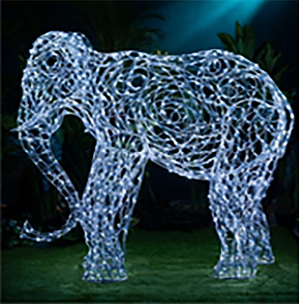 Скульптура с подсветкой "Слон"