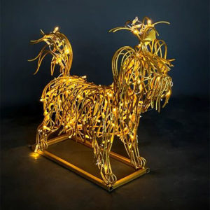 Скульптура с подсветкой «Собака»