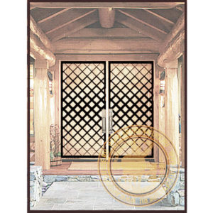 Накладка на двустворчатые двери с орнаментом (5)