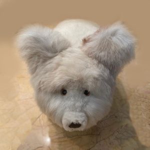 Пуф из меха и шерсти Пуф Белый Медведь (1)